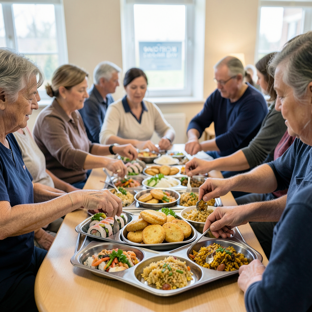 Boars Hill care home marks World Food Day with sushi, Polish pancakes, biryani